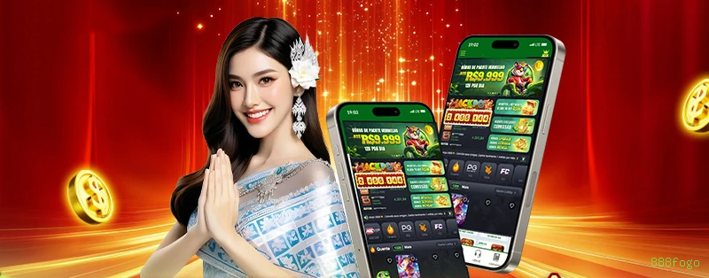 Aplicativo móvel 888fogo para iOS e Android